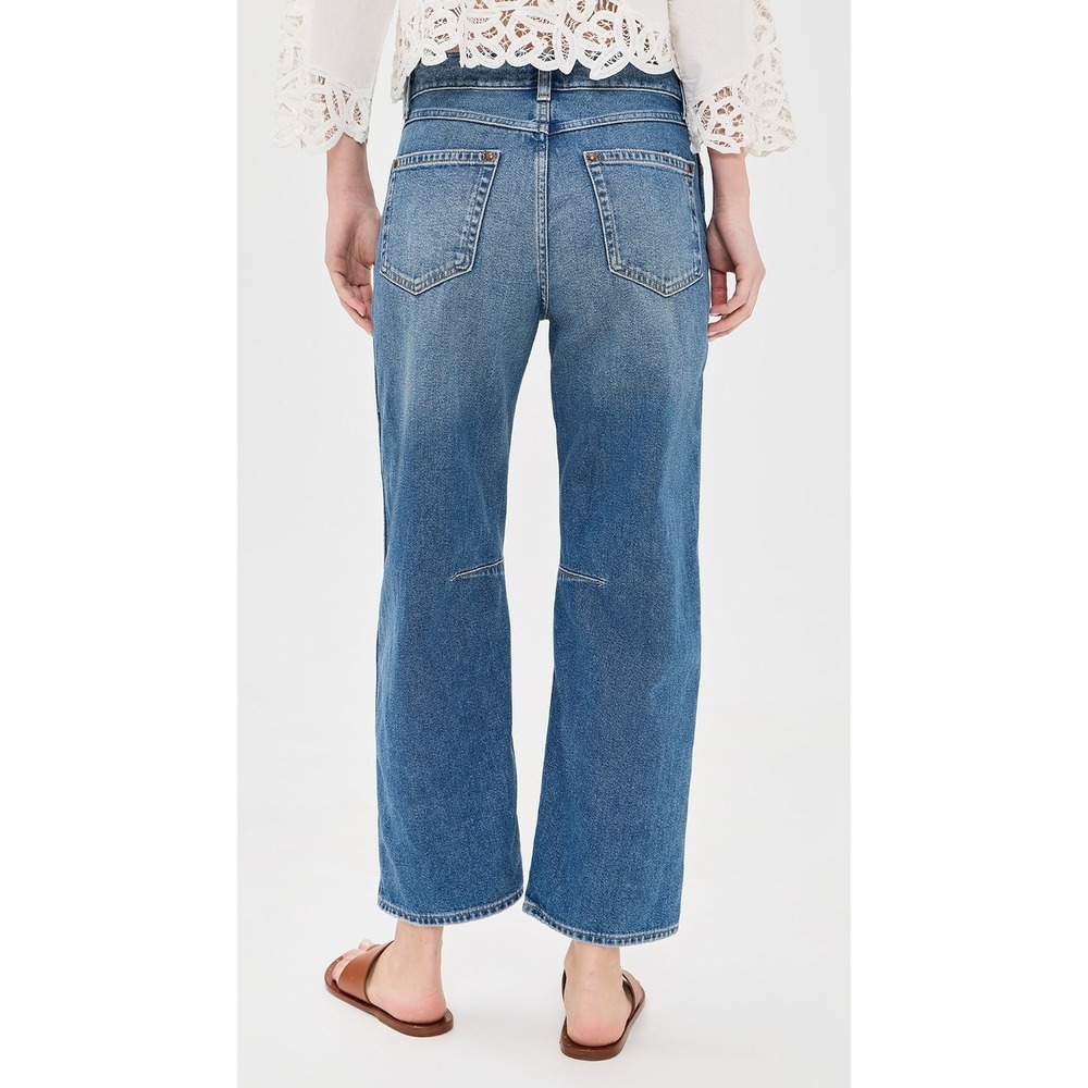 Madewell Darted Barrel-Leg Jeans Blue Minimalist Heritage Size 28